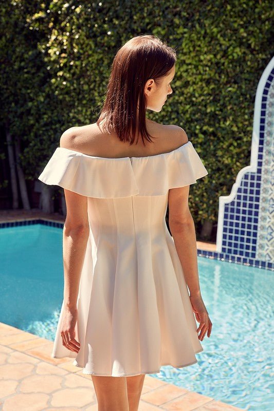 A Line Ruffle Dress - Dress - Lanamoore