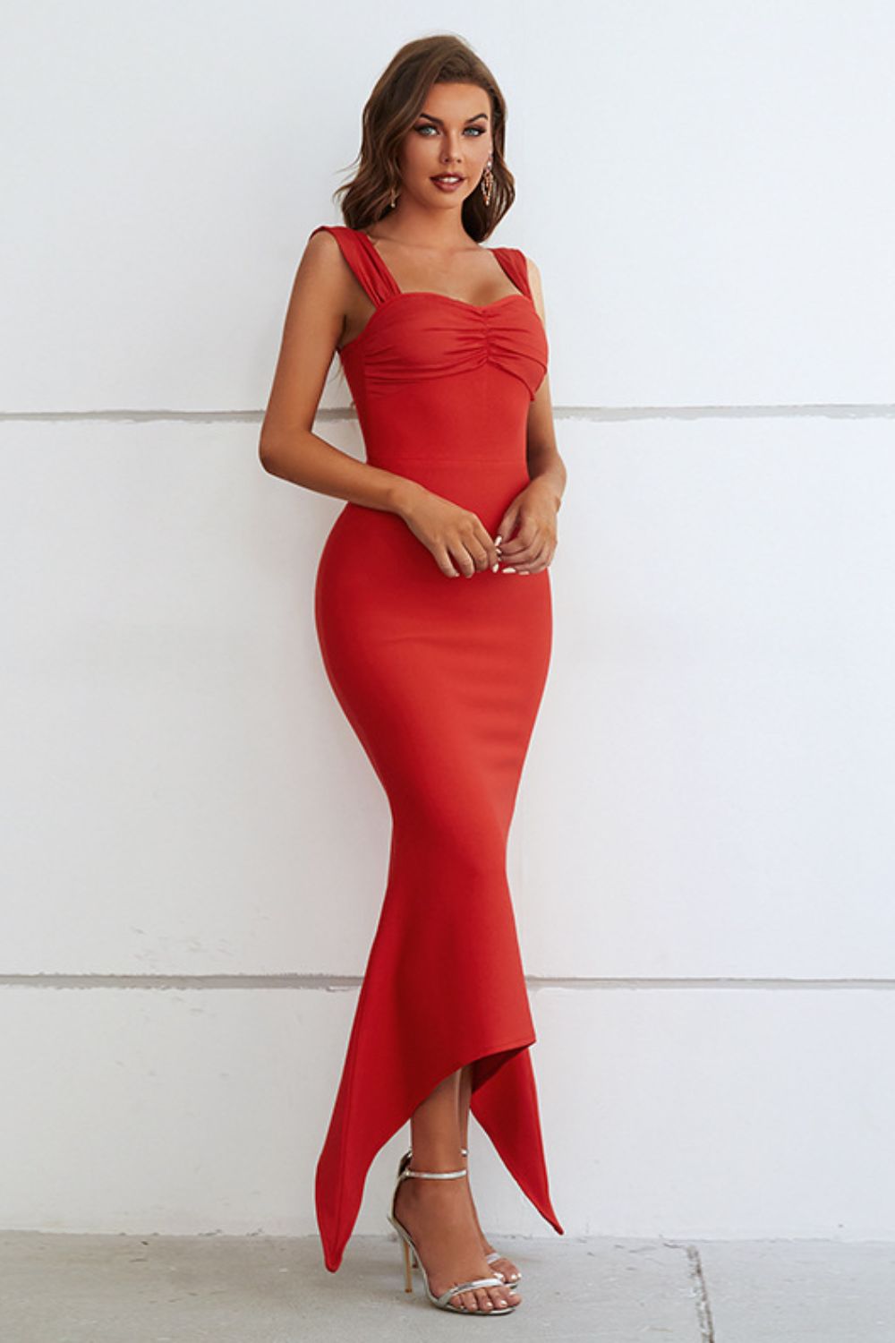 Alexandra Ruched Sweetheart Neck Maxi Dress - Dress - Lanamoore