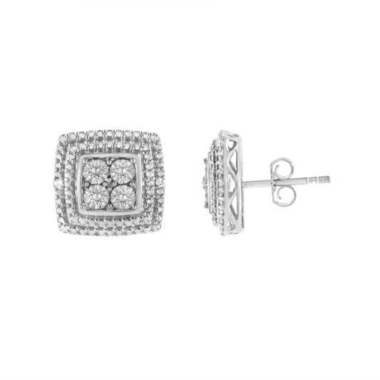Diamond Accented Stud Earrings - Jewelry & Accessories - Fine Jewelry - Earrings - Lanamoore