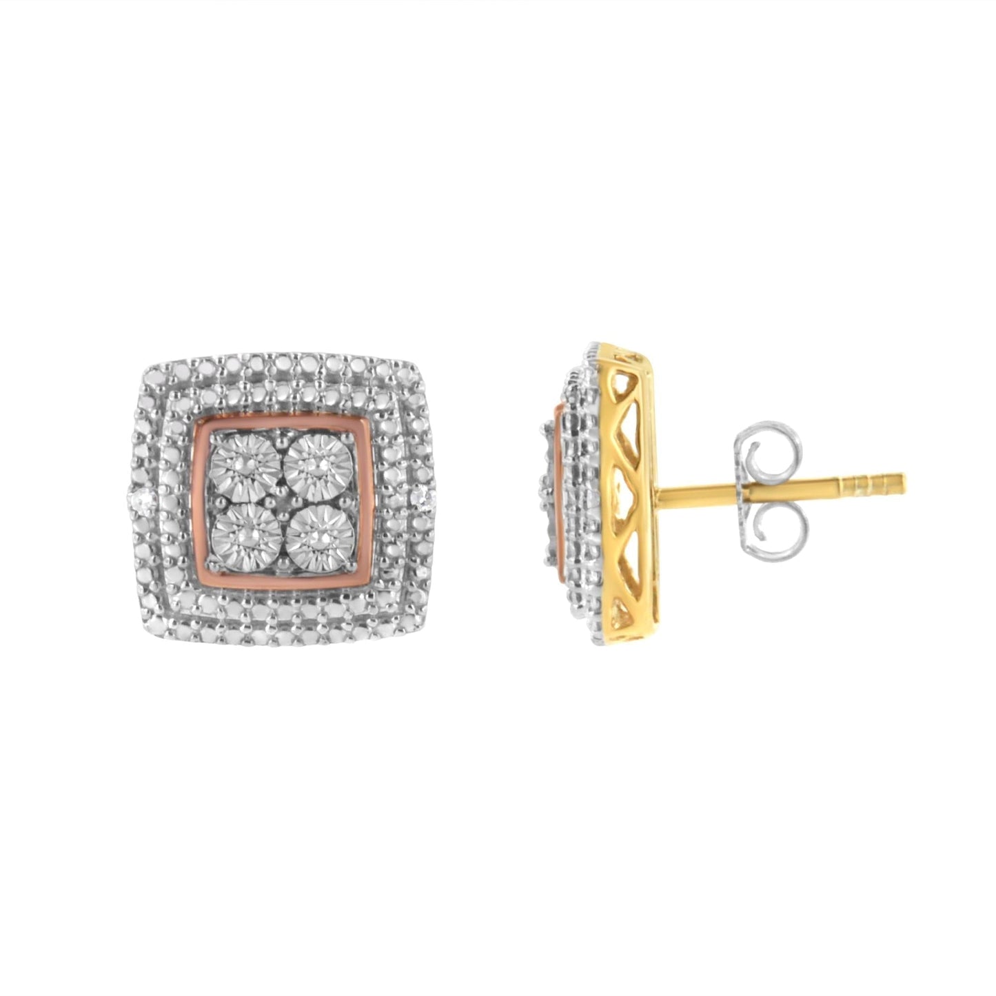 Diamond Accented Stud Earrings - Jewelry & Accessories - Fine Jewelry - Earrings - Lanamoore