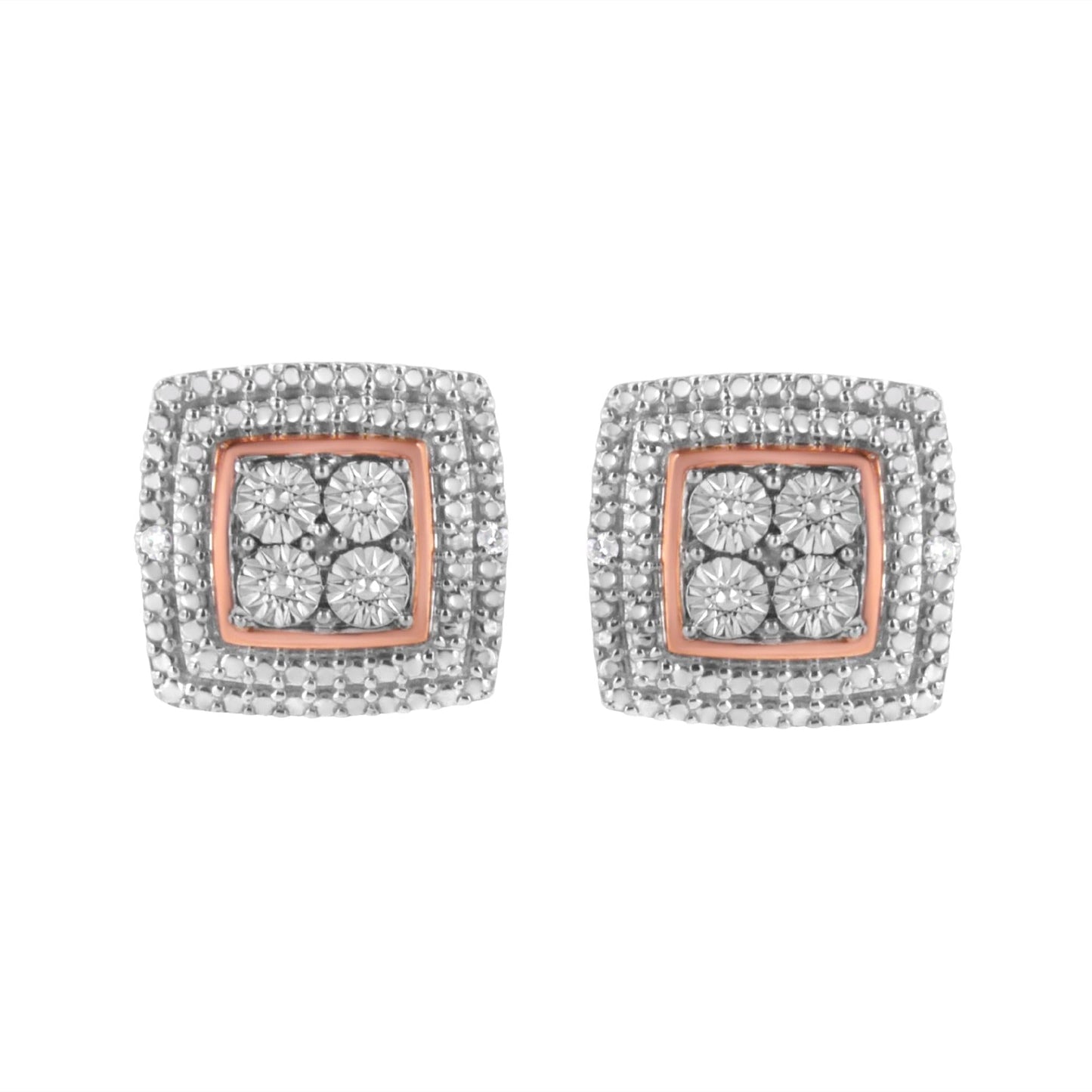 Diamond Accented Stud Earrings - Jewelry & Accessories - Fine Jewelry - Earrings - Lanamoore