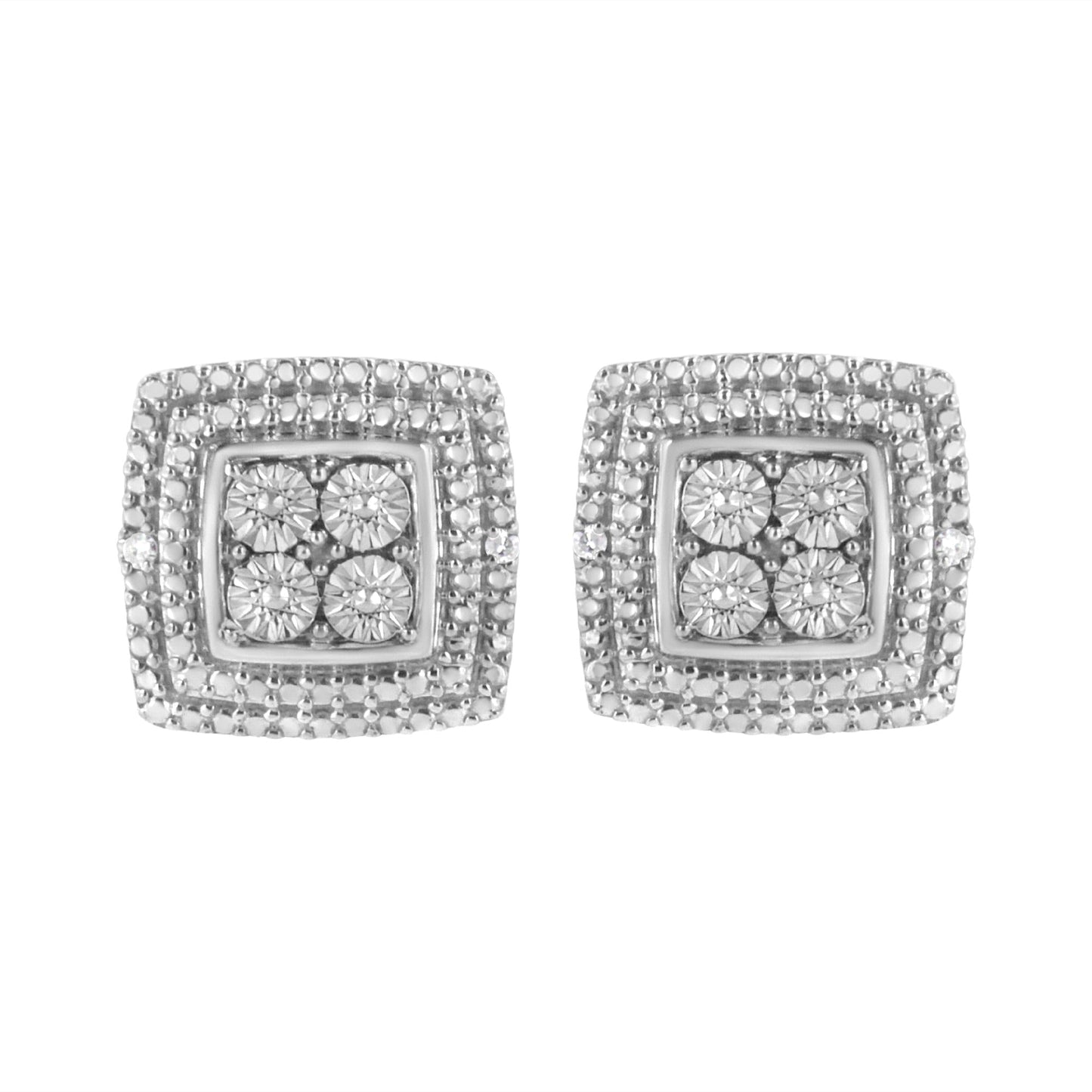 Diamond Accented Stud Earrings - Jewelry & Accessories - Fine Jewelry - Earrings - Lanamoore