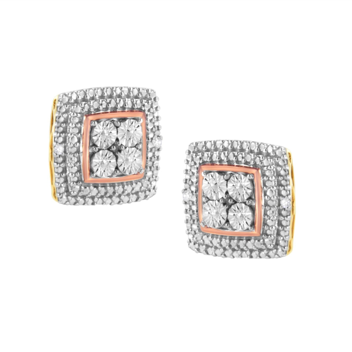 Diamond Accented Stud Earrings - Jewelry & Accessories - Fine Jewelry - Earrings - Lanamoore