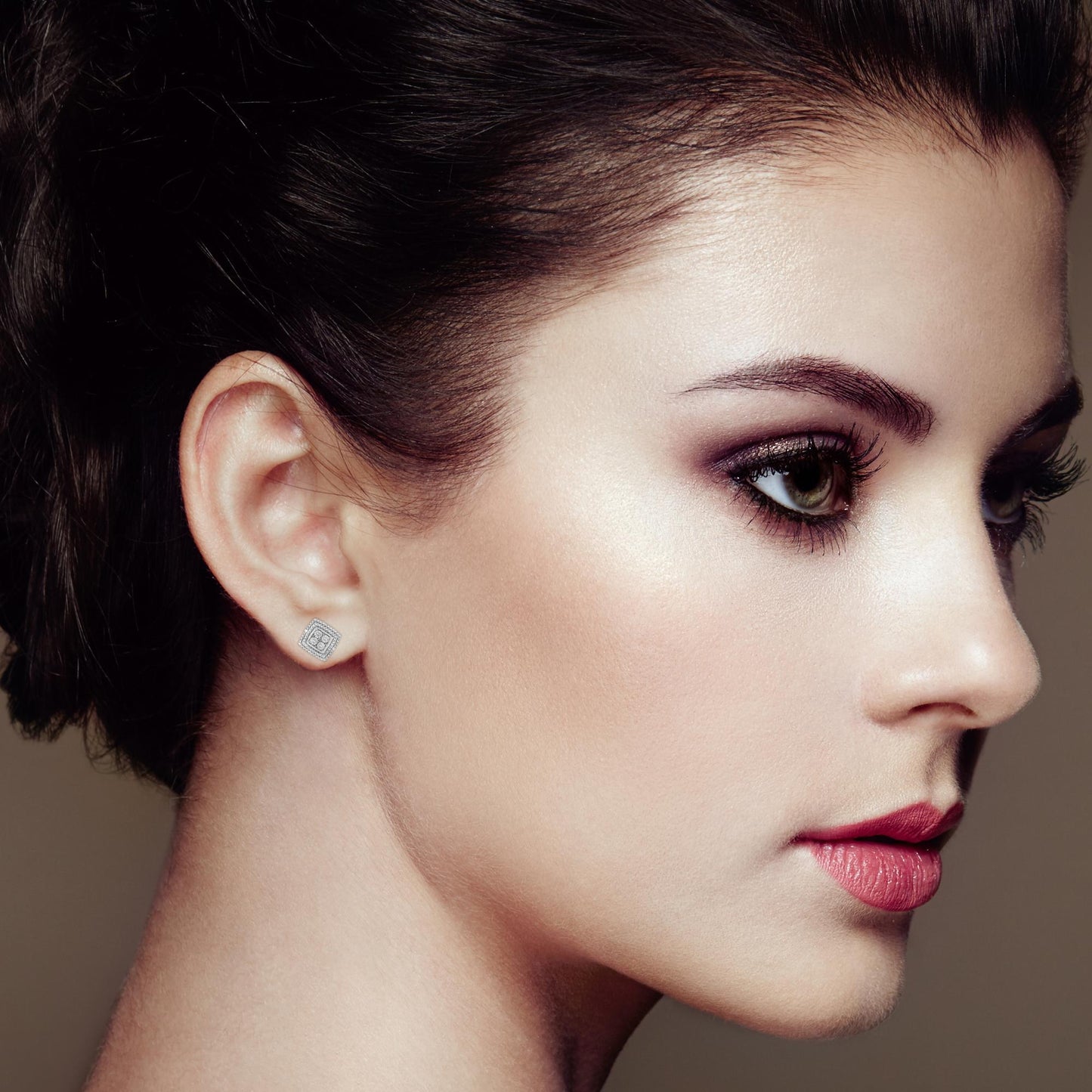 Diamond Accented Stud Earrings - Jewelry & Accessories - Fine Jewelry - Earrings - Lanamoore