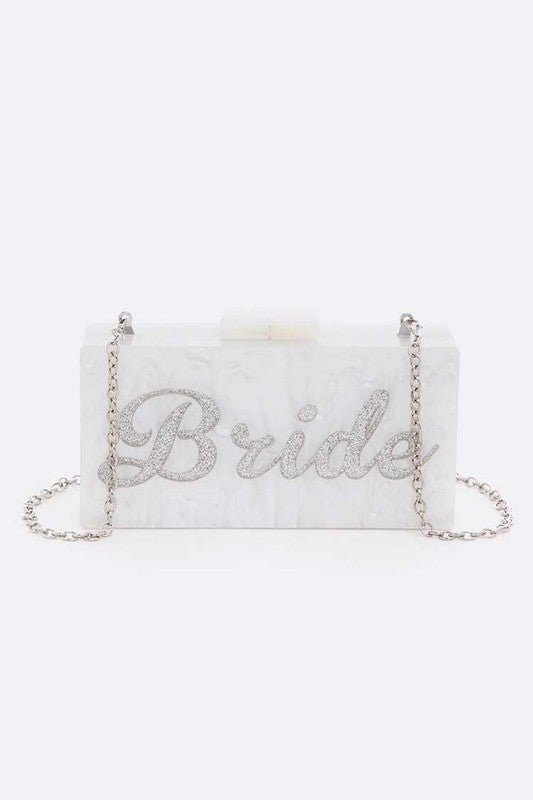 Glitter BRIDE Box Clutch - Lanamoore
