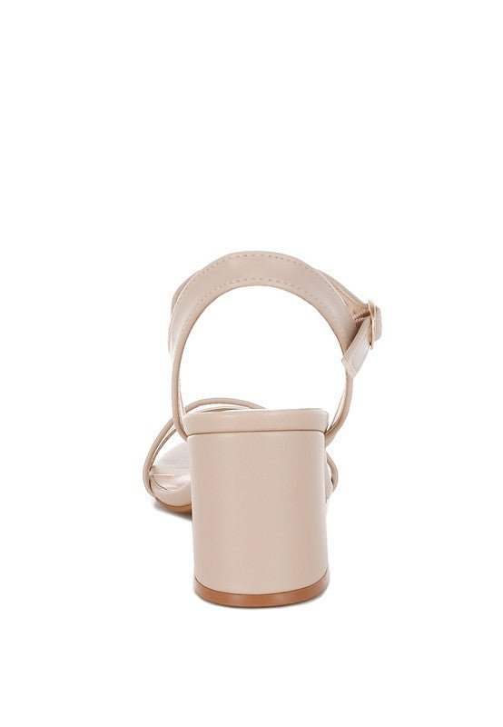 Orpina Mesh Pin Buckle Block Heels - Lanamoore