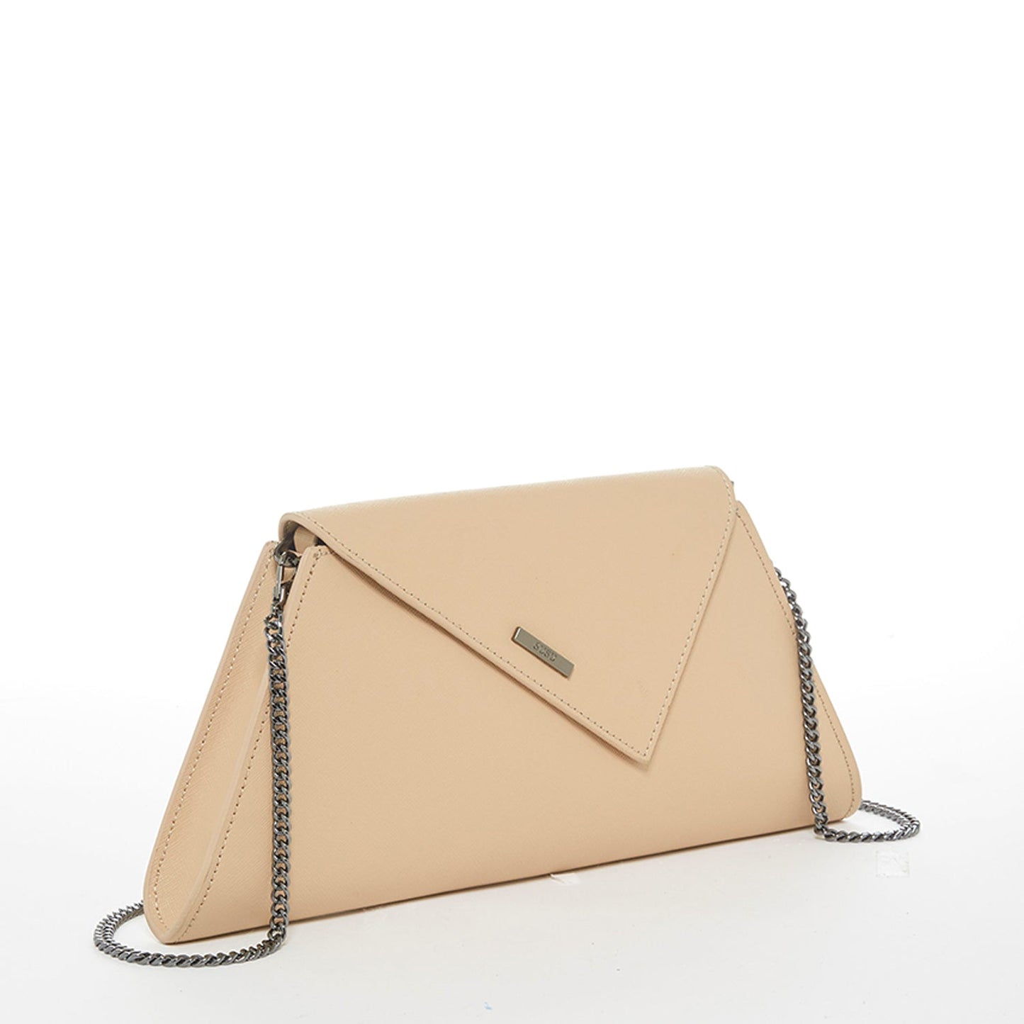 Raleigh Nude Leather Clutch Purse - Bags & Luggage - Women's Bags - Clutches - Lanamoore