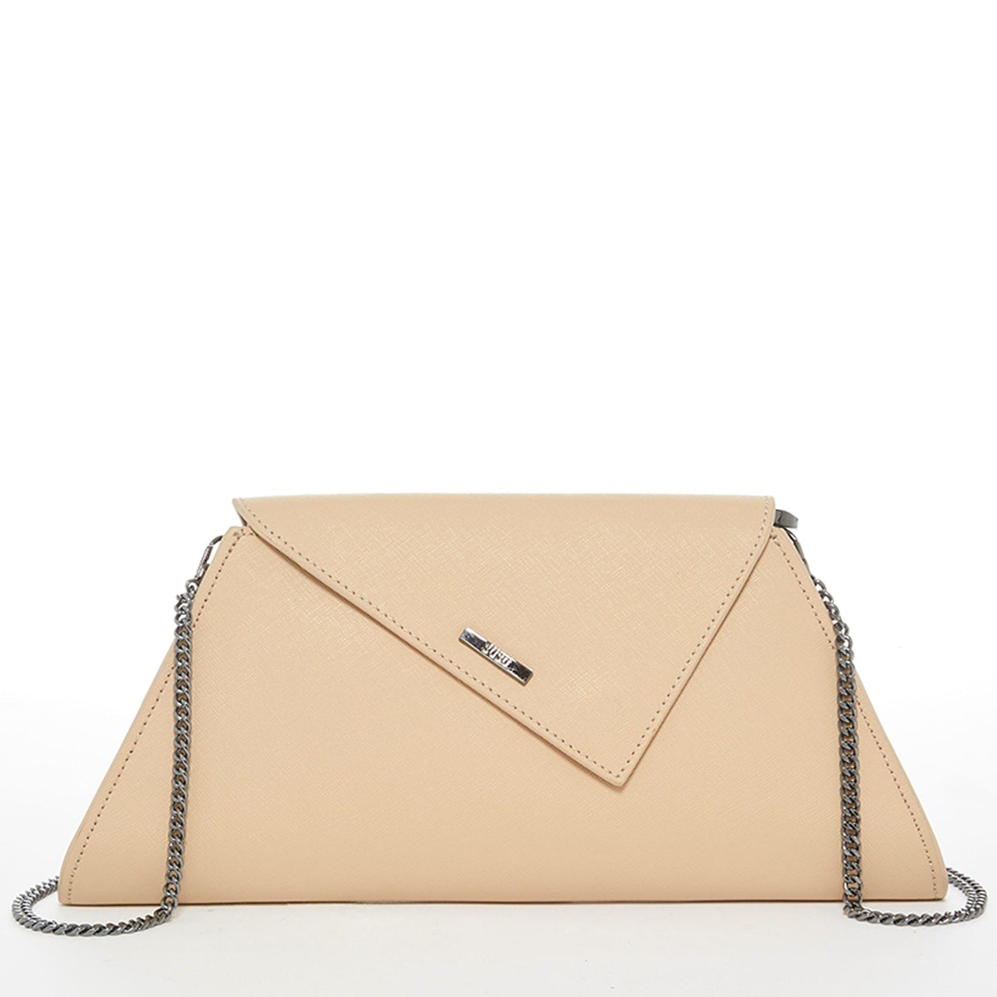 Raleigh Nude Leather Clutch Purse - Bags & Luggage - Women's Bags - Clutches - Lanamoore
