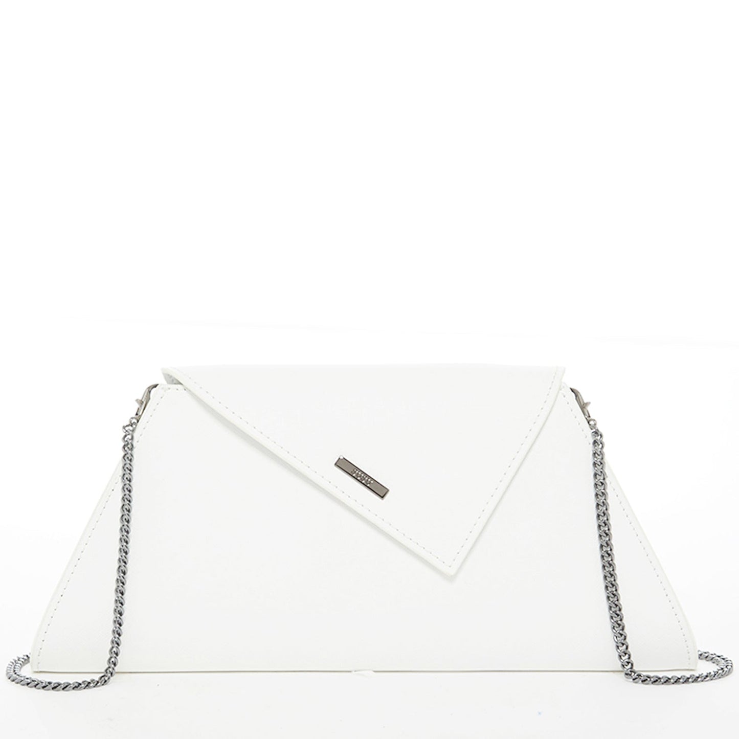Raleigh White Leather Clutch Bag - Bags & Luggage - Women's Bags - Clutches - Lanamoore