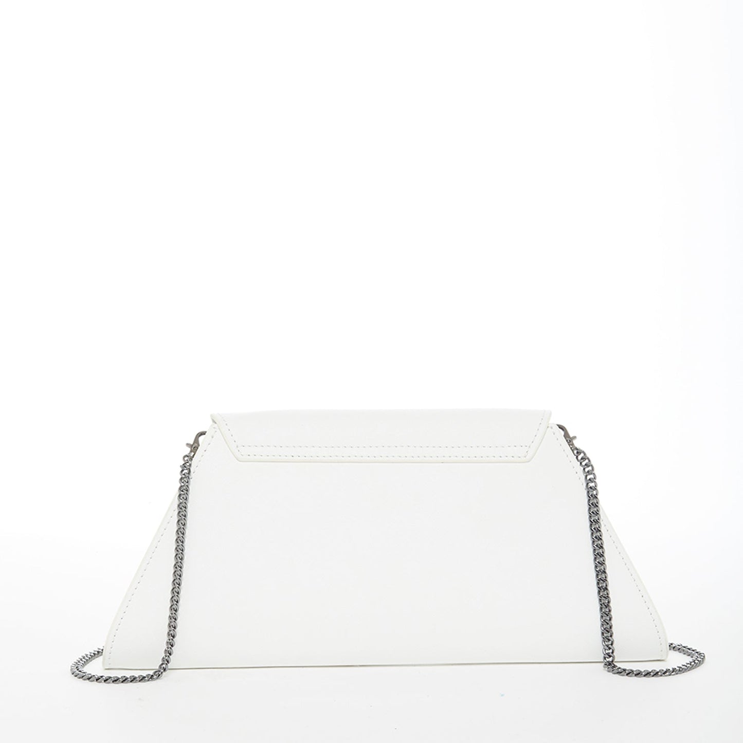 Raleigh White Leather Clutch Bag - Bags & Luggage - Women's Bags - Clutches - Lanamoore