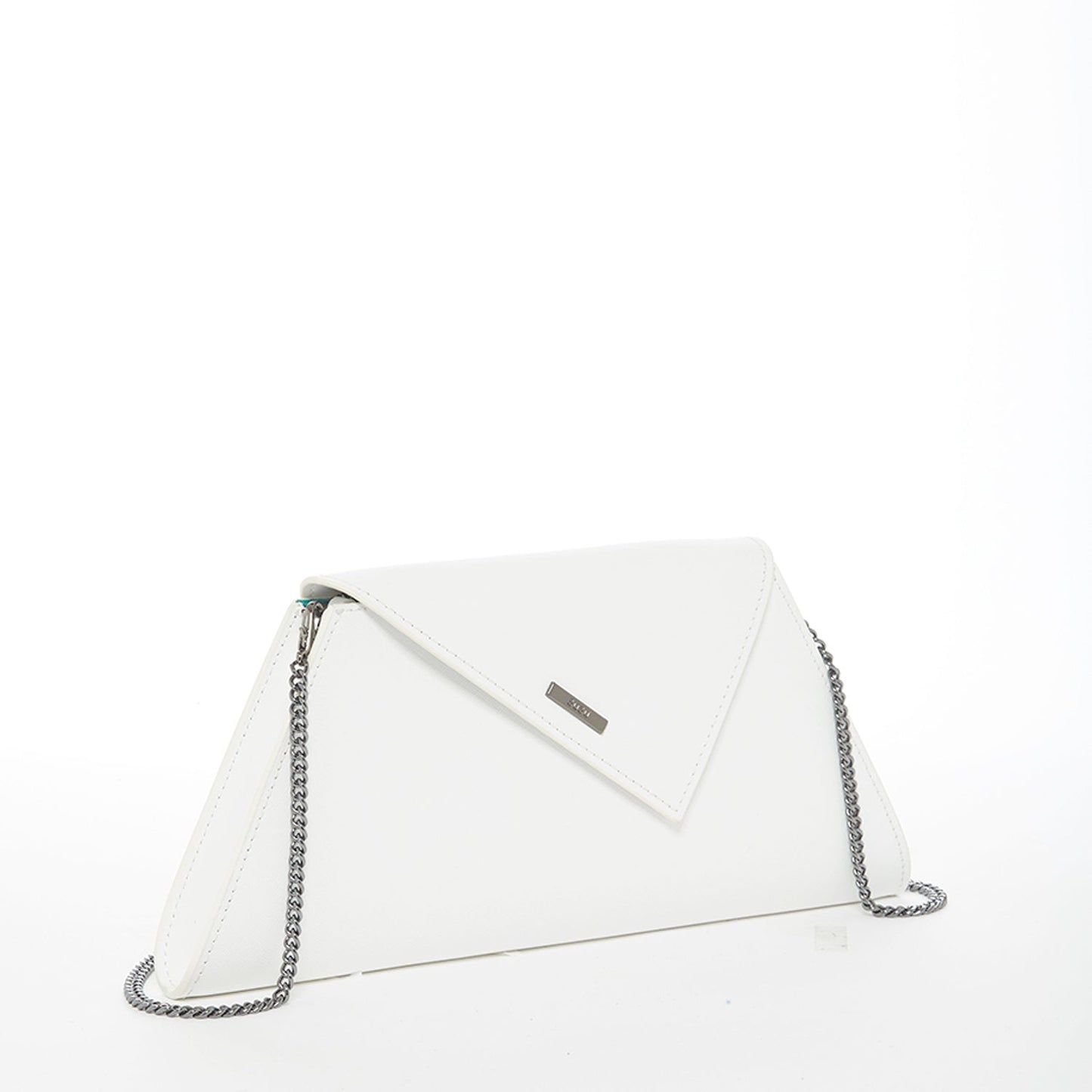 Raleigh White Leather Clutch Bag - Bags & Luggage - Women's Bags - Clutches - Lanamoore