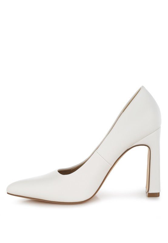 Shakari Pumps - White - Lanamoore