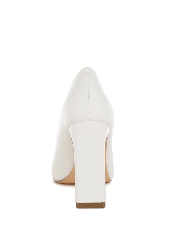 Shakari Pumps - White - Lanamoore