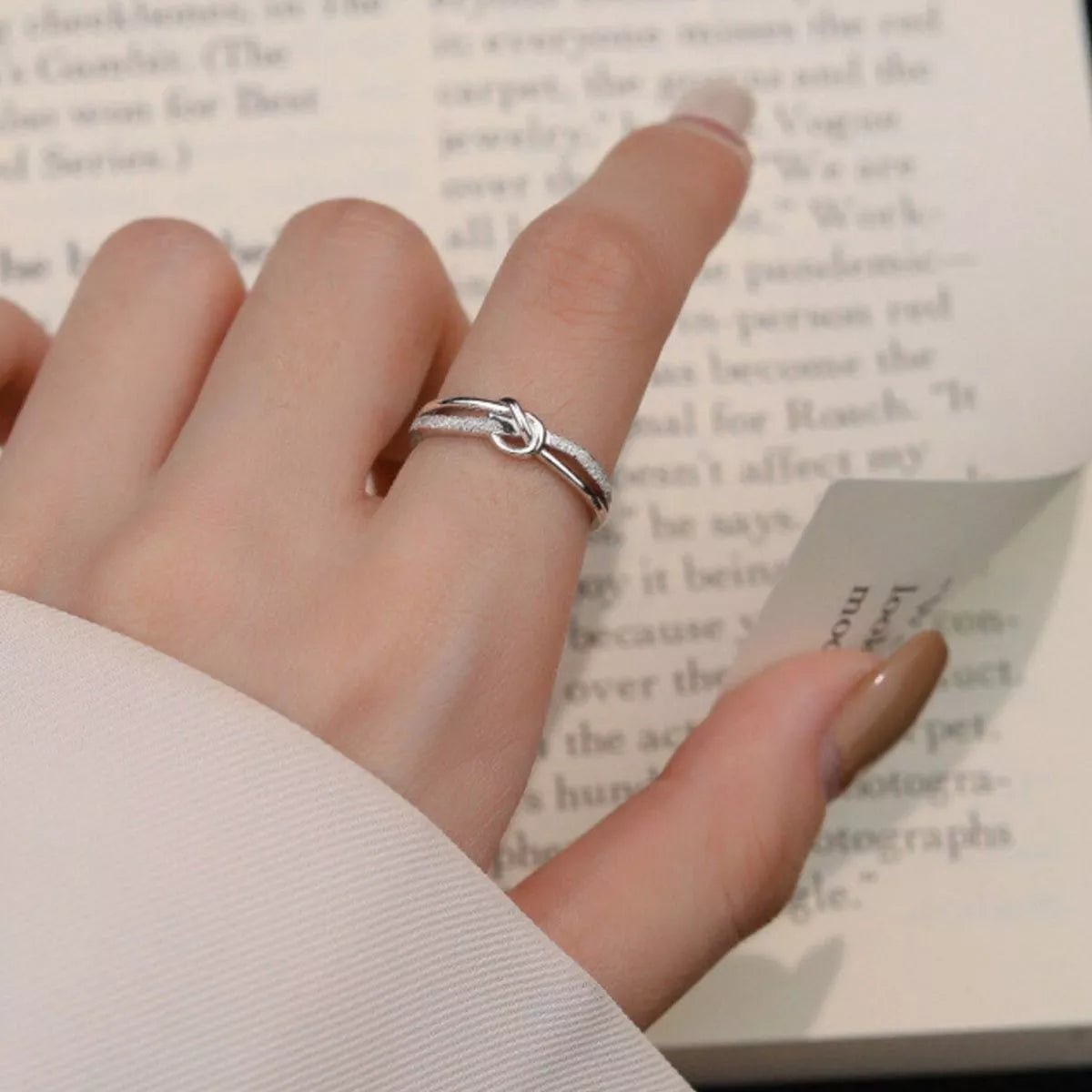 925 Sterling Silver Knot Ring-Jewelry & Accessories - Fine Jewelry - Earrings-Lanamoore