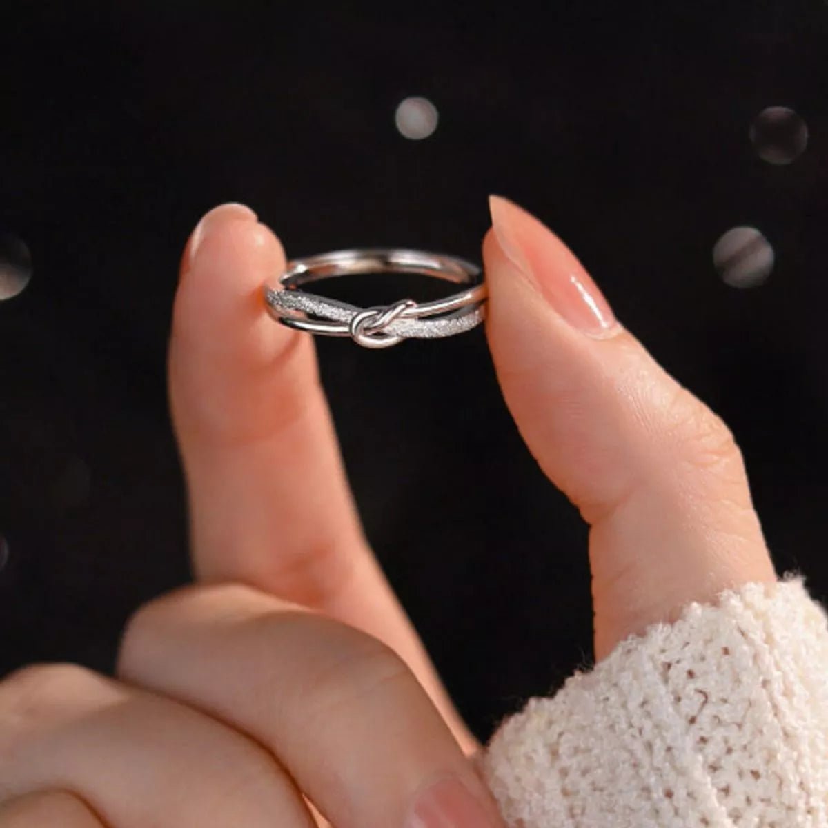 925 Sterling Silver Knot Ring-Jewelry & Accessories - Fine Jewelry - Earrings-Lanamoore
