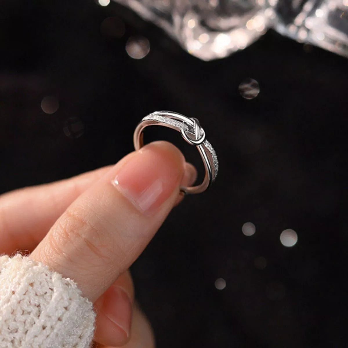 925 Sterling Silver Knot Ring-Jewelry & Accessories - Fine Jewelry - Earrings-Lanamoore