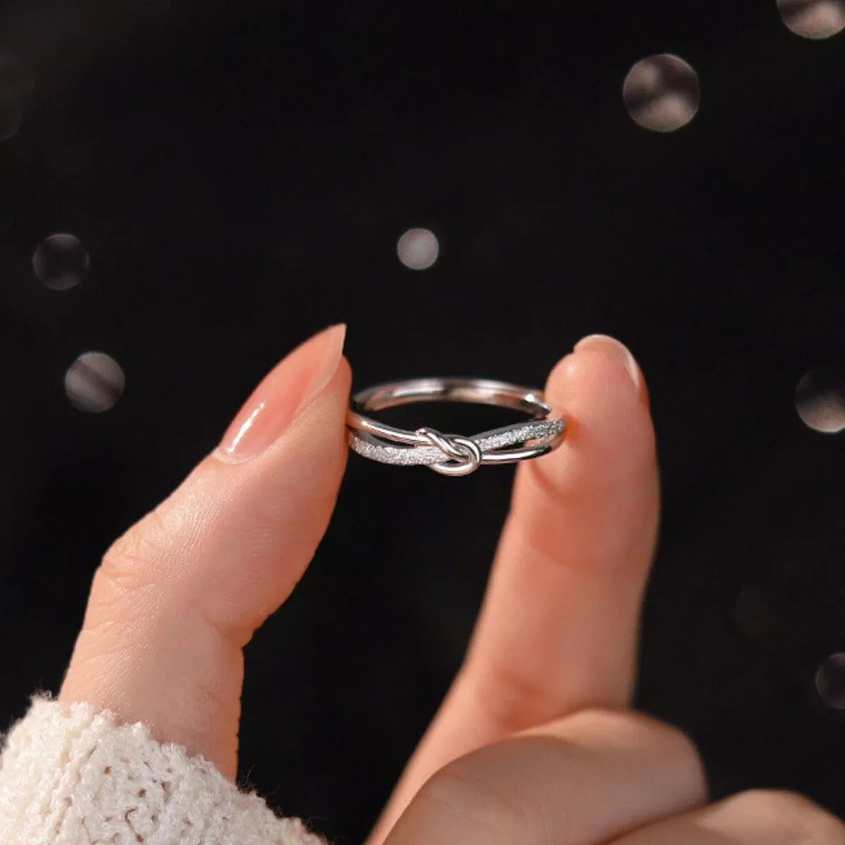 925 Sterling Silver Knot Ring-Jewelry & Accessories - Fine Jewelry - Earrings-Lanamoore
