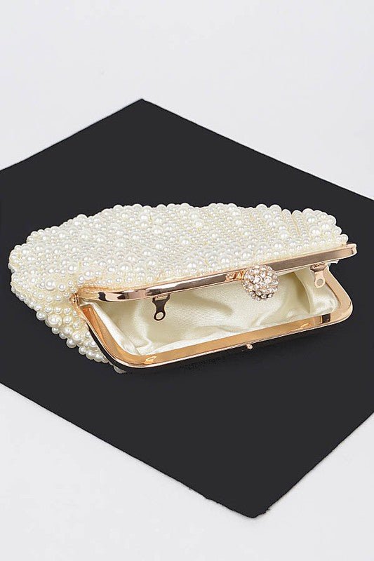 Ariel Pearl Sea Shell Clutch Bag - Lanamoore