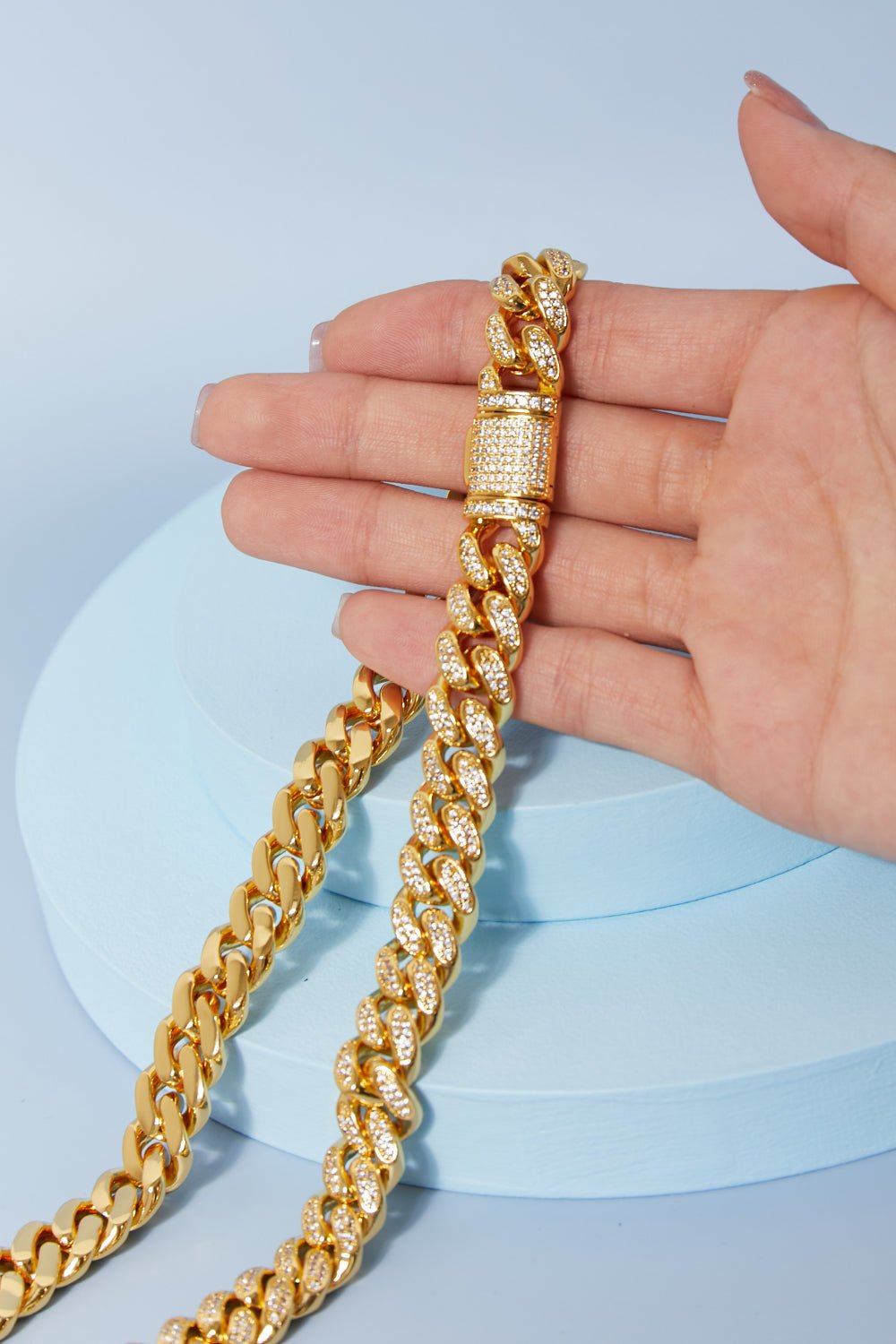 Brass Curb Chain Necklace - Lanamoore