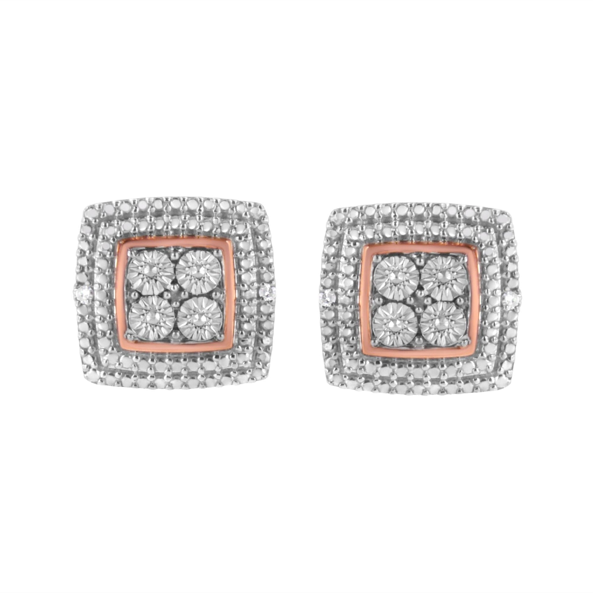 Diamond Accented Stud Earrings - Jewelry & Accessories - Fine Jewelry - Earrings - Lanamoore