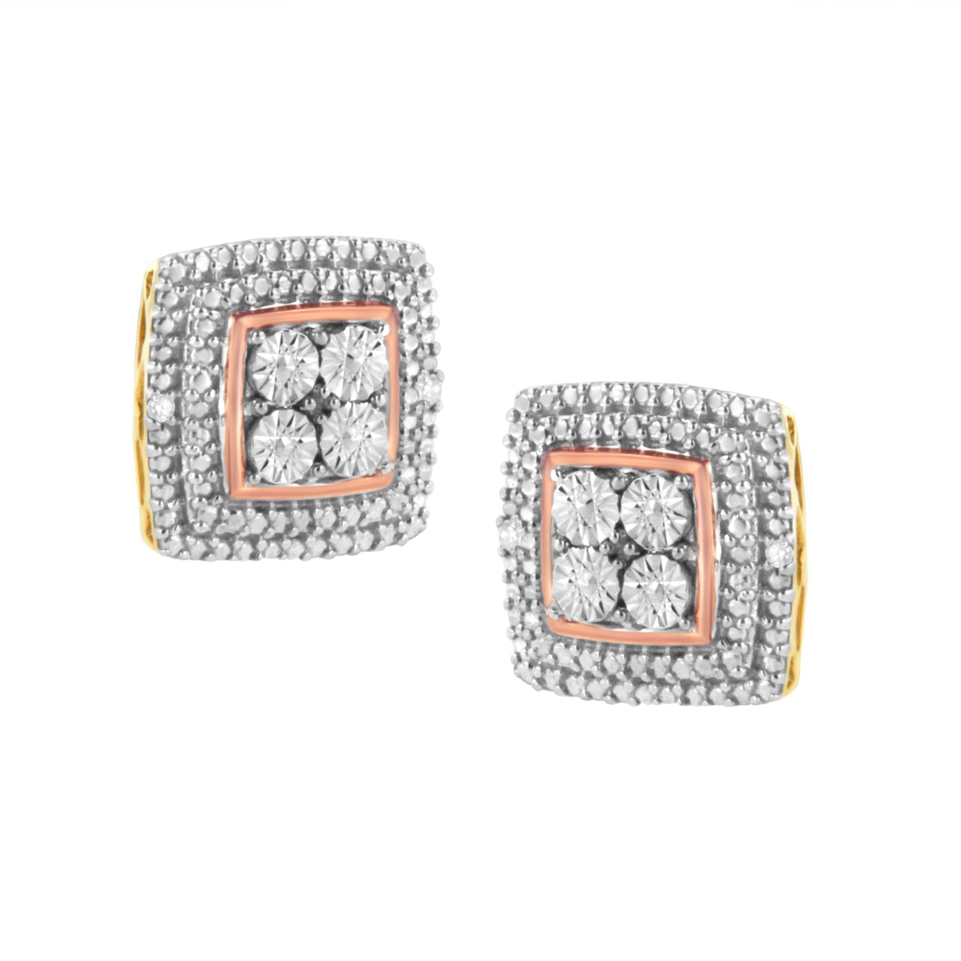 Diamond Accented Stud Earrings - Jewelry & Accessories - Fine Jewelry - Earrings - Lanamoore