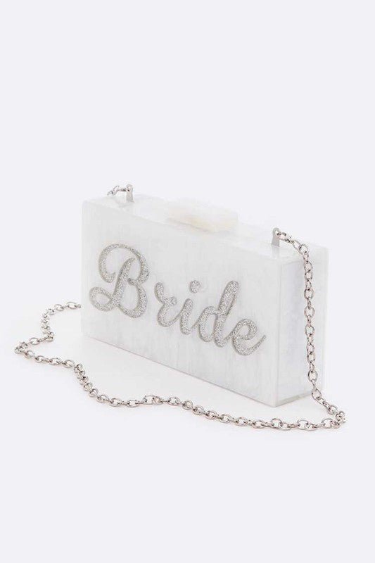 Glitter BRIDE Box Clutch - Lanamoore