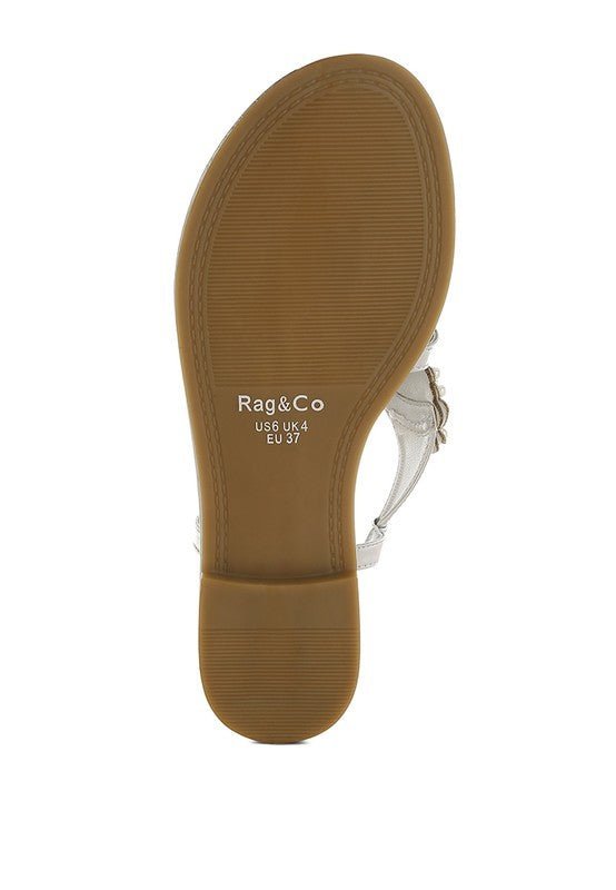 Mazie Metallic Pearl Flats - Lanamoore