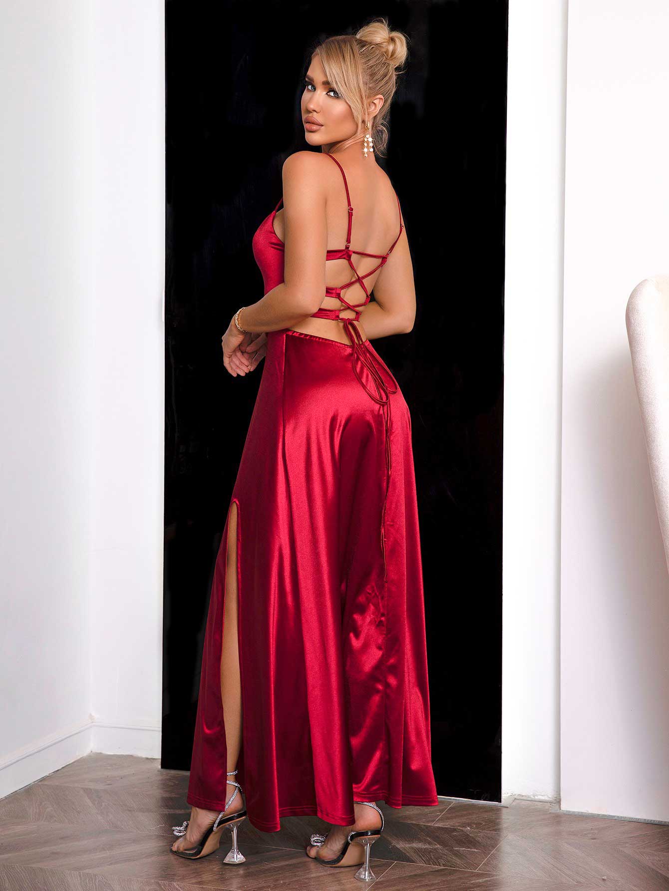 Nicole Lace - Up Back Dress - Dress - Lanamoore