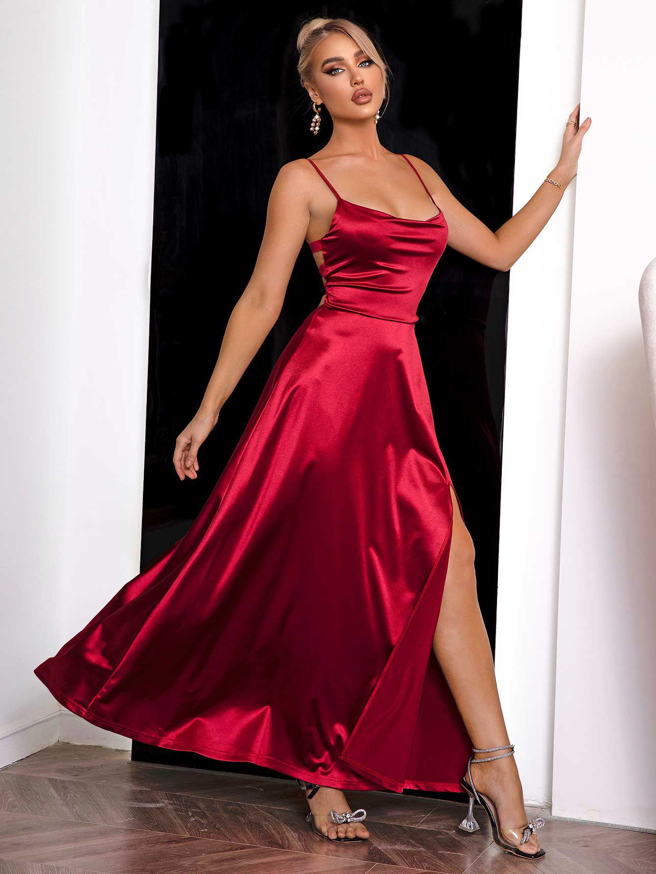 Nicole Lace - Up Back Dress - Dress - Lanamoore