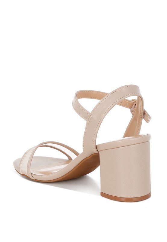 Orpina Mesh Pin Buckle Block Heels - Lanamoore