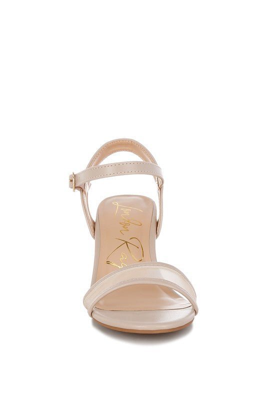 Orpina Mesh Pin Buckle Block Heels - Lanamoore