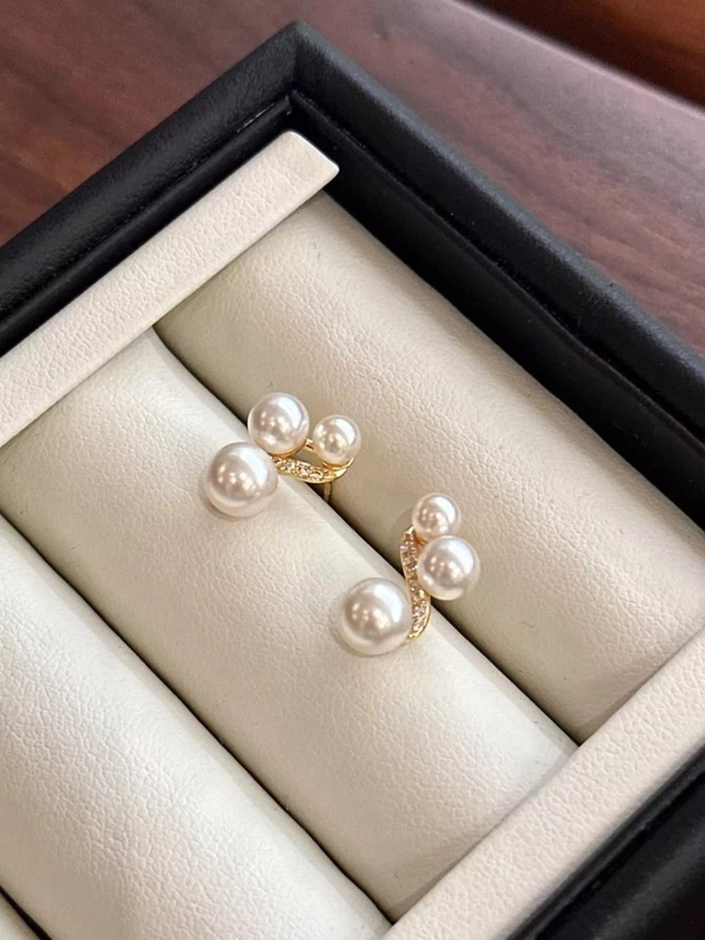 Pearl Cluster Earrings-Jewelry & Accessories - Fine Jewelry - Earrings-Lanamoore