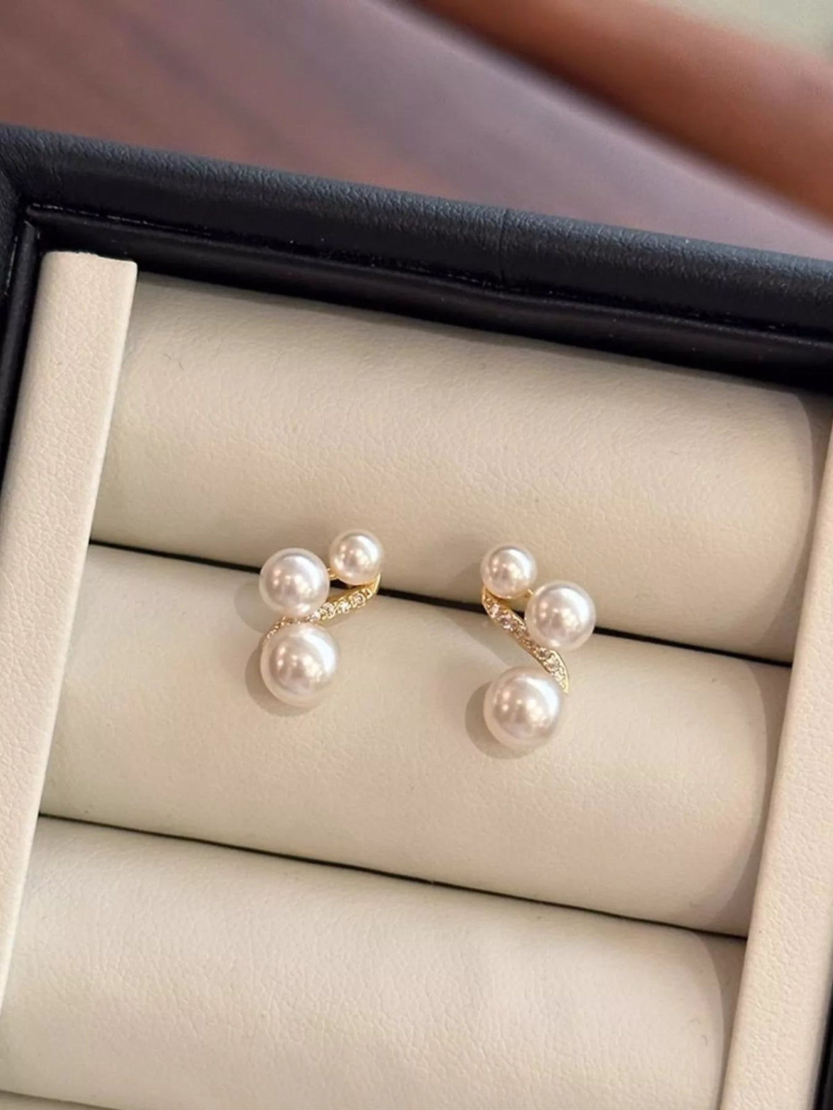 Pearl Cluster Earrings-Jewelry & Accessories - Fine Jewelry - Earrings-Lanamoore