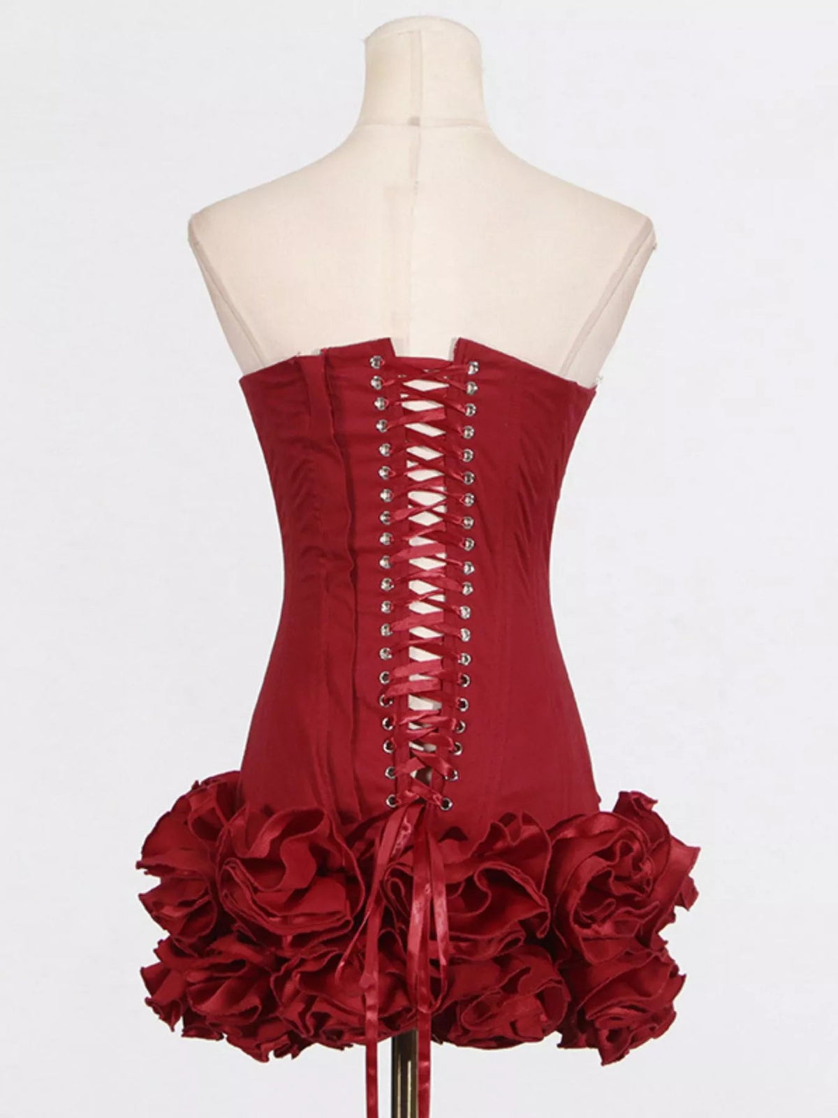 Ruffled Hem Tube Mini Dress-Dress-Lanamoore