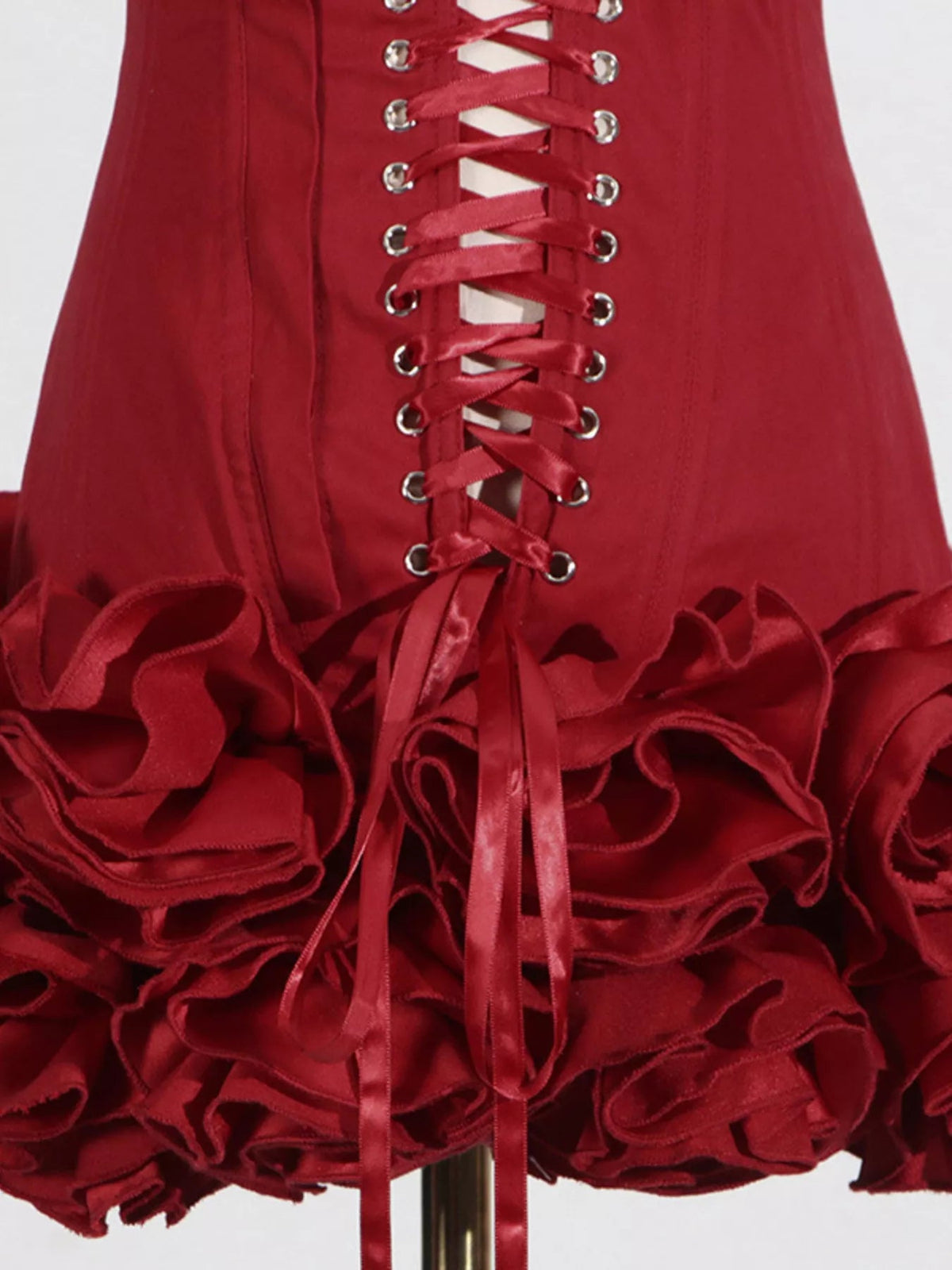 Ruffled Hem Tube Mini Dress-Dress-Lanamoore