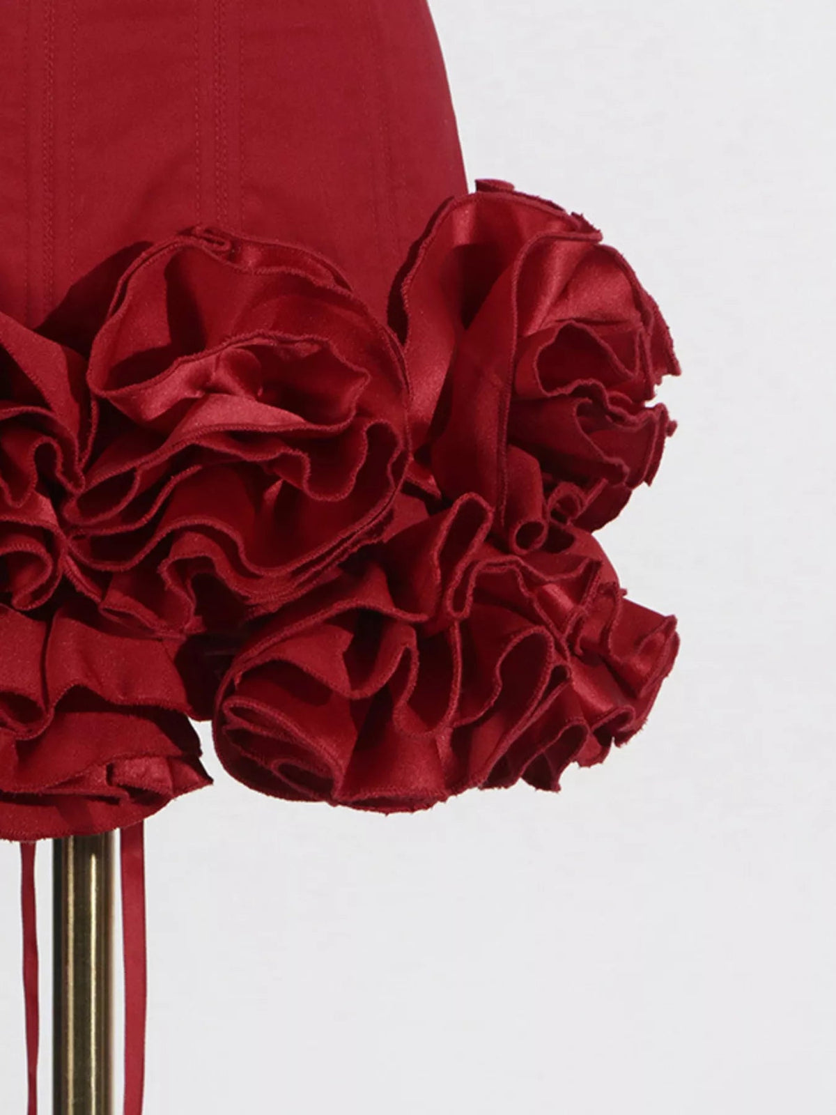 Ruffled Hem Tube Mini Dress-Dress-Lanamoore