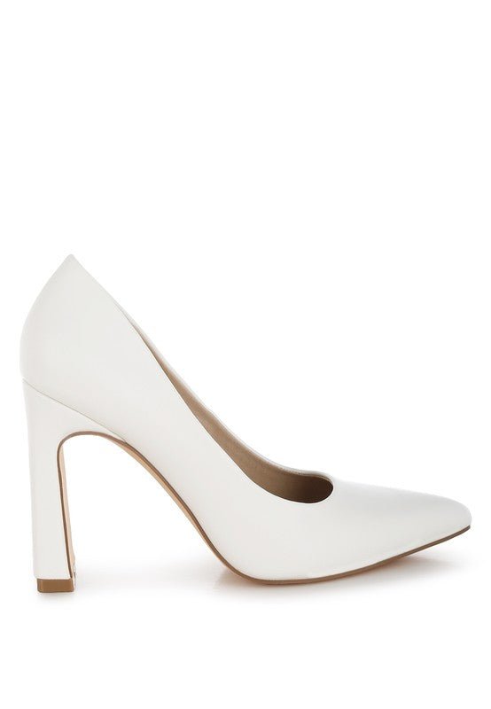 Shakari Pumps - White - Lanamoore