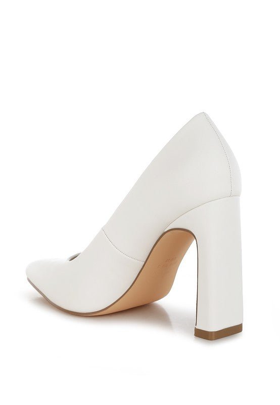 Shakari Pumps - White - Lanamoore