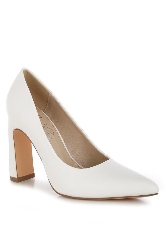Shakari Pumps - White - Lanamoore
